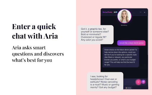 BetterFinds: AI Shopping & Gift Finder :: AI shopping assistant that finds gifts and products through conversation. Get personalized recommendations in seconds.