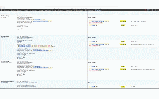 GTM GTAG Inspector :: Inspect any Google Tag (gtag), including GTM containers, GA4, and Google Ads tags in Chrome DevTools. No container access needed.
