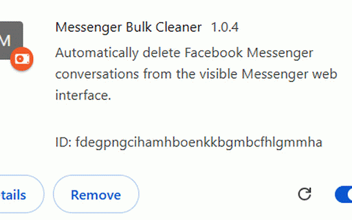 Messenger Bulk Cleaner :: Automatically delete Facebook Messenger conversations from the visible Messenger web interface.