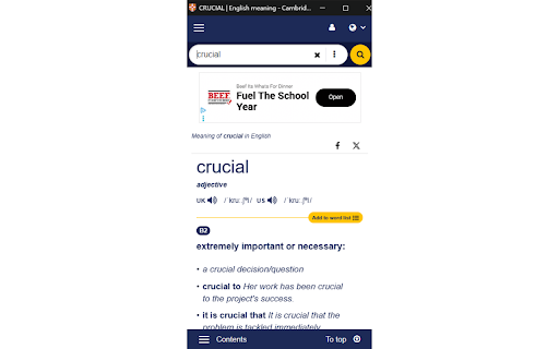 Cambridge Dictionary Lookup :: Look up words on Cambridge Dictionary with Alt+Click or right-click