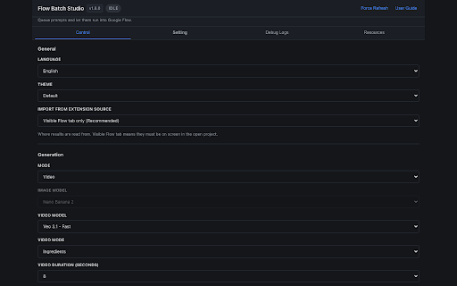 Flow Batch Studio — Prompt Queue for Google Flow :: Queue unlimited prompts into Google Flow, pair images with prompts, run them in sequence and download the results automatically.
