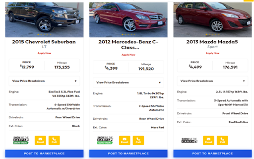 SOARLOGIC: Facebook Marketplace Inventory Publisher :: Automatically post dealership inventory to Facebook Marketplace in one click.