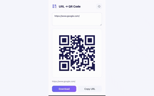 URL to QR Code - QR Code Generator, Right-Click & Share :: Generate QR codes from any URL, text, link or image. Right-click menu, PNG download, history — works 100% offline.