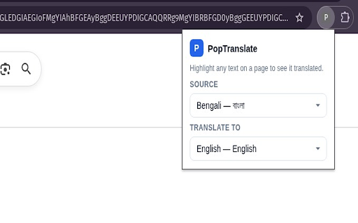 PopTranslate :: Instantly translate any text on any webpage — just highlight it. Popup shows translation in your chosen language in seconds.