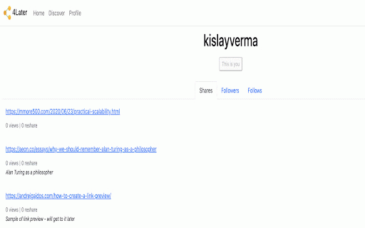 4later :: Build your reading list, take notes, and share with your followers