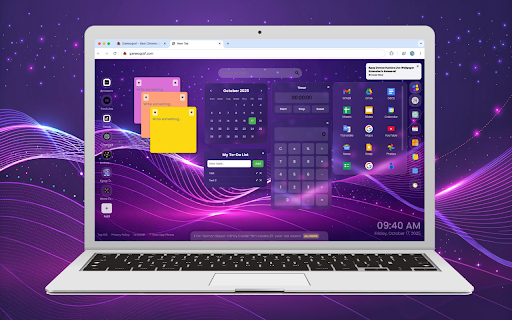 Kuromi Live Wallpaper :: Bring Kuromi’s playful and cheeky vibe to your new tab with the Kuromi Live Wallpaper!