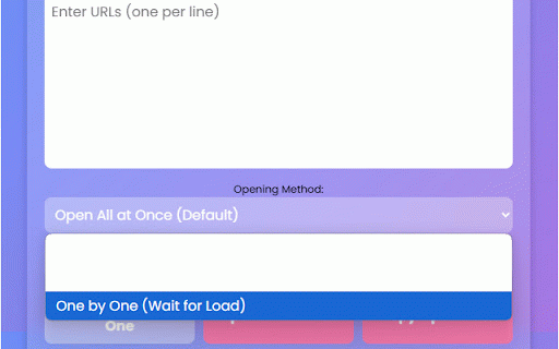 Bulk URL Opener :: Open multiple URLs at once, one by one, or with a delay.