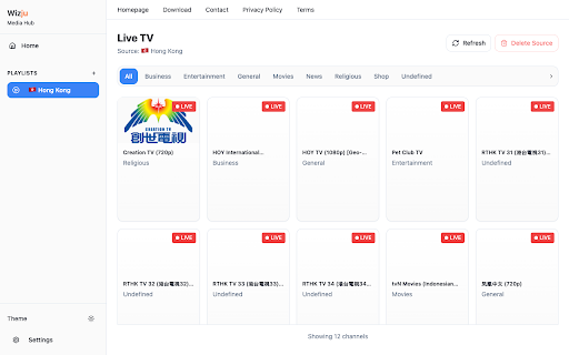 Wizju IPTV Player :: A modern IPTV player built with Vue.js.