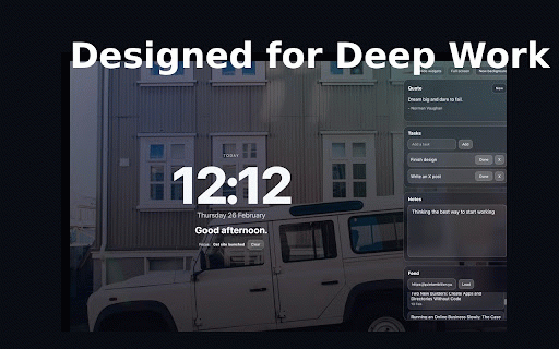 Today Dashboard :: A focused daily dashboard for Chrome new tabs.