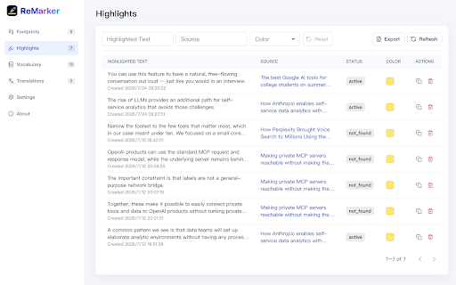 ReMarker - Highlight, Learn, Review :: Highlight reading material, explain words and phrases, and manage local study notes.