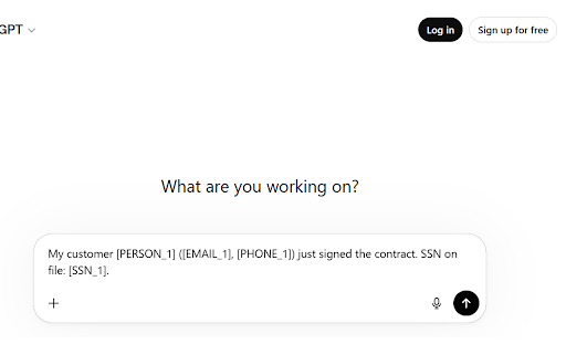 Mask AI - PII Detection for AI Chatbots :: Detect and mask sensitive data before pasting into ChatGPT, Claude, or Gemini. 100% client-side.