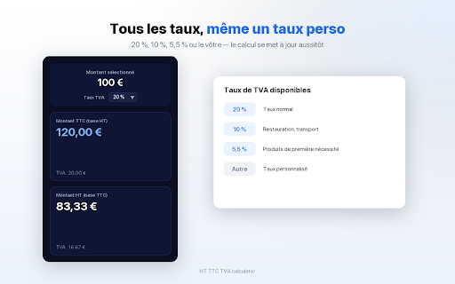HT TTC TVA calculator :: Le seul plugin permettant d'afficher facilement le montant HT TTC OU TVA d'un nombre en le survolant
