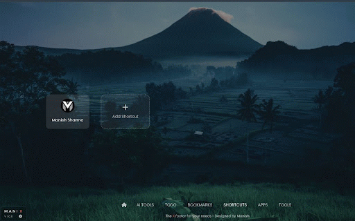 ManiX - New Tab :: The X factor for Your Needs - A personalized new tab experience