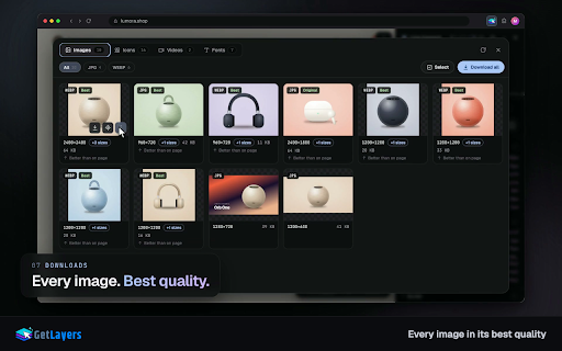 GetLayers :: Inspect & copy CSS, Tailwind, colors, fonts, assets from any element. Design tool for developers & designers.