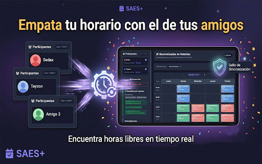 SAES+ (Generador de Horarios) :: Genera combinaciones de horarios sin conflictos desde el SAES IPN. Selecciona materias y encuentra tu horario ideal.