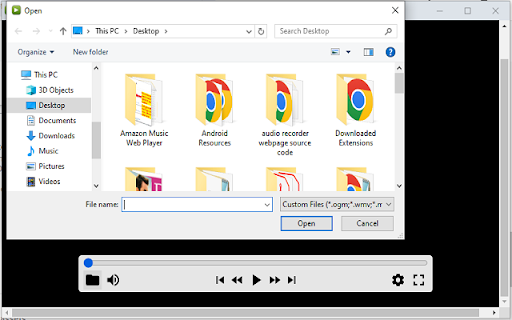 Local Media Player :: Local media player lets you play your favorite media (be it video, music or audio) files without any third party software.
