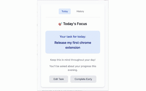 Daily Focus :: Simple daily goal tracking, one goal at a time