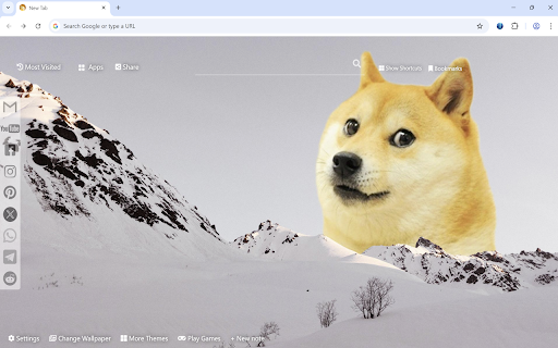 Doge Wallpaper :: Doge wallpaper turn new tab to custom HD Doge background. Doge wallpaper background theme for fans.