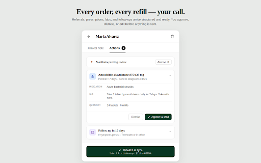 Sapling — Your Autonomous Healthcare Team :: Stop charting after hours. Sapling transcribes encounters, generates clinical notes and codes, and autonomously completes actions.