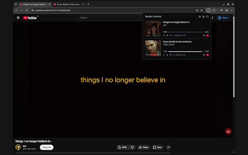 Media Control :: View and control all media that is playing in your browser.