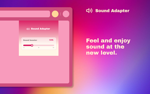 Sound adapter - Boost your volume :: Sound booster increase volume video or music on any tab! Bass booster and volume control in your browser.