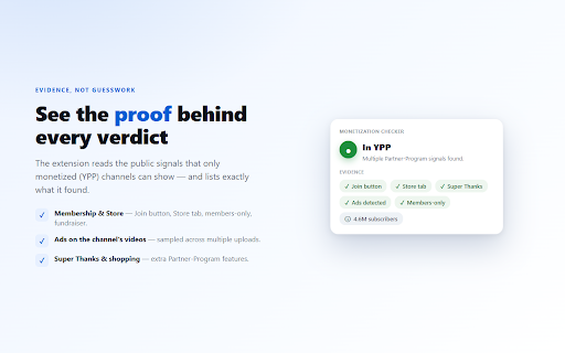 YouTube Channel Monetization Checker - Mega Creative :: Estimates YouTube video/channel monetization signals from public page data. Estimates only; not affiliated with YouTube.