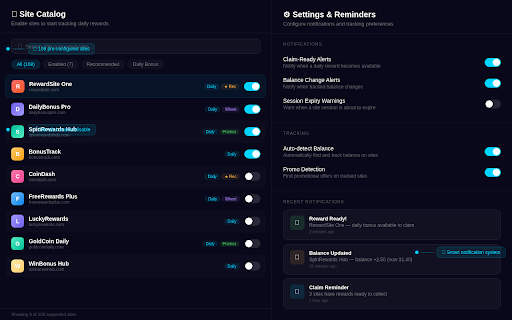 Beat the Spin - Daily Rewards Tracker :: Track daily login bonuses and free rewards across your favorite sites. Get reminders when bonuses reset so you never miss one.