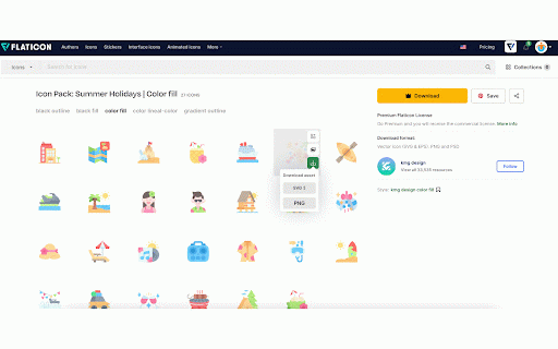 Flaticon SVG Downloader :: Download any icon/sticker in svg format without any limits.