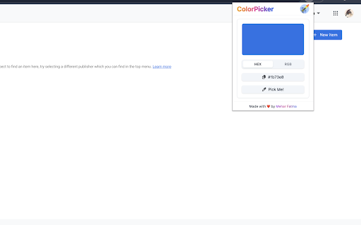 ColorPicker :: Easily pick colors from your browser screen.