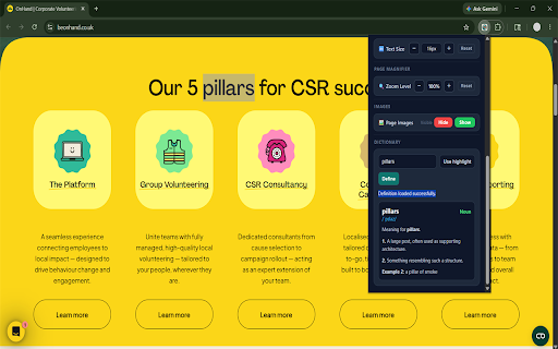 Site Ease :: Site Ease is a tool designed to enhance web accessibility for individuals with visual impairments and color blindness.