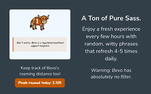 Roaming Bevo :: Have your very own Bevo roam around your Canvas page.
