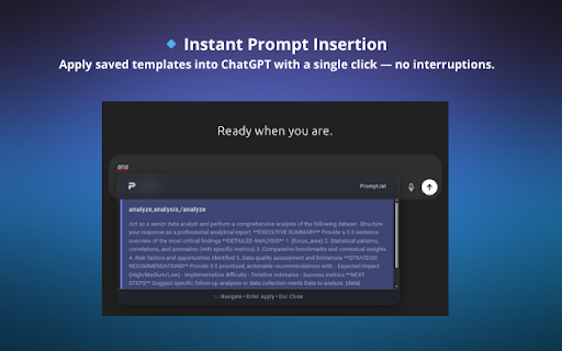 PromptJet :: Supercharge your AI prompts with intelligent shortcuts and templates