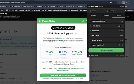 Popup Maker Debug Tools :: Debug & test Popup Maker popups on any WordPress site. Open/close popups, inspect triggers, clear cookies & more.