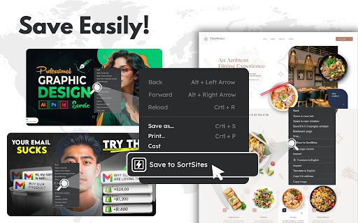SortSites - Chrome Bookmarks Manager & Organizer :: A personalized chrome bookmark manager and organiser