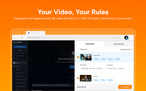 StreamFab U-NEXT Downloader :: Download videos effortlessly from U-NEXT.