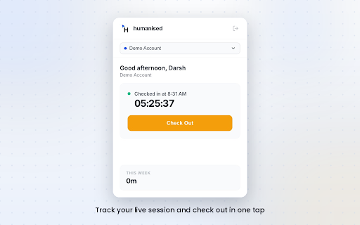 Humanised :: Time attendance tracker for Humanised payroll