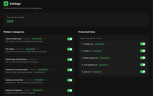 Clip Guard AI :: Automatically detect and mask API keys, tokens, and secrets when pasting to AI chatbots