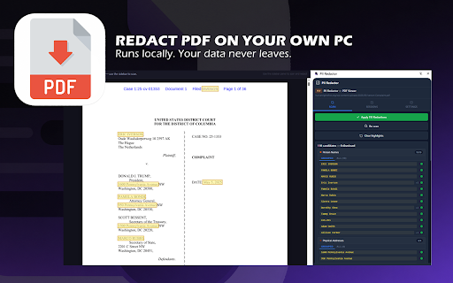 Sensitive Data Redactor :: Detect and securely redact sensitive data from web pages and PDFs.