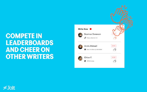 Jolt - Track and Share Your Writing Progress :: Join a community of writers tracking and sharing their writing progress on Jolt.