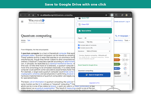 Pooch PDF — Web Page to PDF & Drive :: Save web pages as clean PDFs. Strips ads, navbars, and clutter. One click. Save to Google Drive. No uploads — runs in your browser.