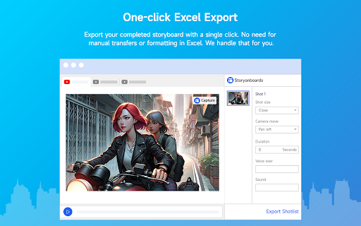Storyonboards: Shot list Frame Master,Video screenshot and annotation :: Easily capture screenshots as you watch videos online, add professional annotations for each frame and organize them into a shotlist