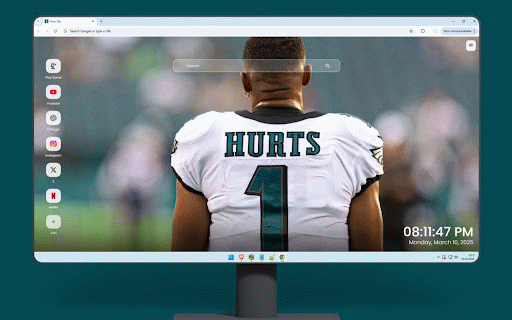 Jalen Hurts Wallpaper :: Celebrate Jalen Hurts with a stunning wallpaper showcasing his skills and Eagles pride.