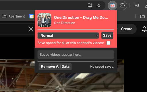 Youtube Default Video Speed :: A Chrome extension to set the default Youtube playback speed for specific, user selected videos or channels.