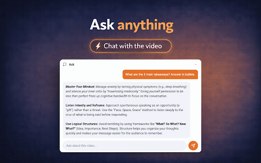 Tocly - AI YouTube Summarizer :: AI-powered YouTube summarizer. Get key points, timestamps, and chat with any video in seconds.