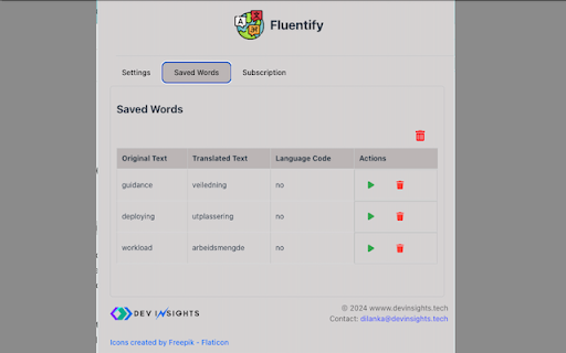Fluentify :: Fluentify is a chrome extension that helps you to learn new languages by translating the text instantly on the web pages.