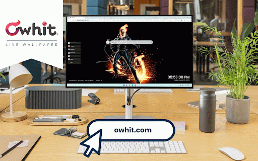 Ghost Rider Live Wallpaper :: Blazing Ghost Rider with flaming skull and hellish motorcycle against dramatic black background.