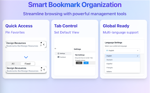 Flattened Bookmarks :: See Everything at Once. The smart bookmarks manager with flat view, tags, and instant search.