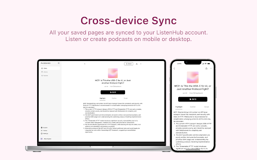 ListenHub: Instantly turn any page into AI podcast :: Instantly save and turn any webpage into an AI podcast with one click.