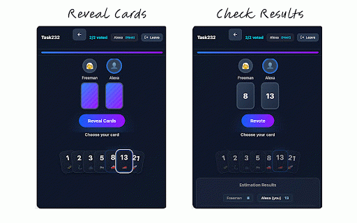 Planning Poker for Google Meet :: Planning poker in the Meet side panel: create sessions, vote, and sync estimates in real time.