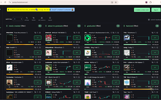 Rug Pull Detector :: Pump.fun extension that detects rug pulls in real time. Flags bundlers, mixers, linked wallets, spam tokens, and even social rugs.